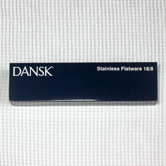 New Dansk Vintage 90's Stainless Steel 18/8 Teardrop Flatware 5 Piece Set - Picture 2 of 6